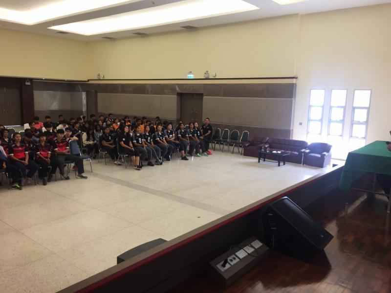 2. พิธีให้โอวาทนักกีฬามหาวิทยาลัยราชภัฏกำแพงเพชร