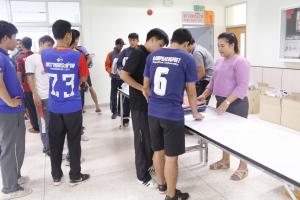 18. ให้โอวาทนักกีฬา เพื่อทำการแข่งขันกีฬามหาวิทยาลัยแห่งประเทศไทย ครั้งที่ 46 (รอบคัดเลือก)