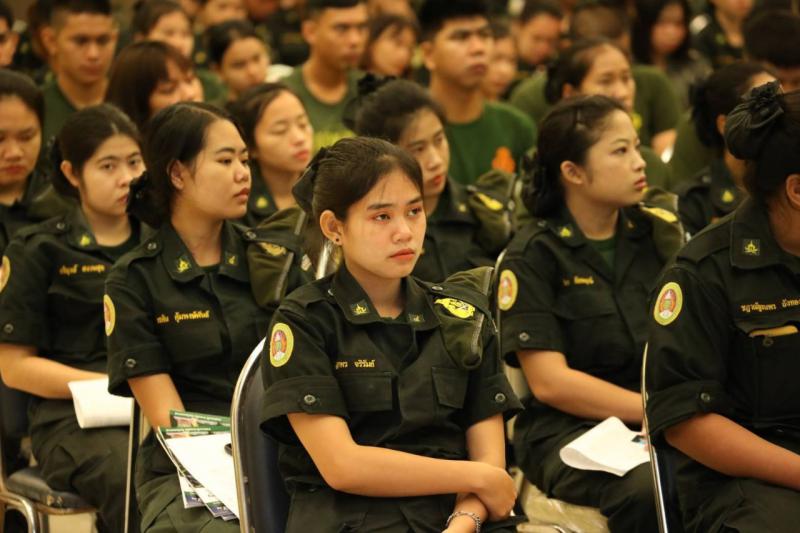 ปฐมนิเทศและรับรายงานตัวนักศึกษาวิชาทหาร ประจำปีการศึกษา 2562