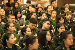 13. ปฐมนิเทศและรับรายงานตัวนักศึกษาวิชาทหาร ประจำปีการศึกษา 2562