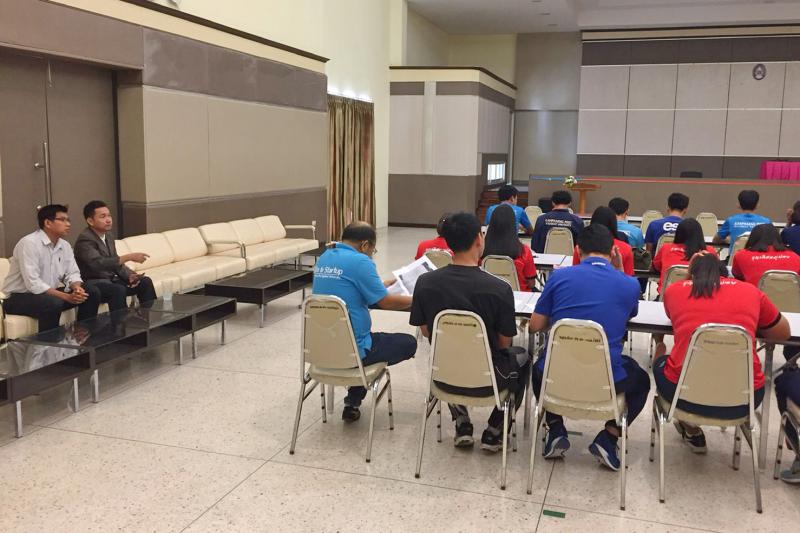 3. ให้โอวาทนักกีฬา ในการแข่งขันกีฬามหาวิทยาลัยแห่งประเทศไทยครั้งที่ 47 รอบคัดเลือกโซนภาคเหนือ