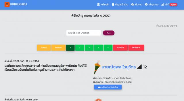1. พิธีไหว้ครู ประจำปีการศึกษา 2564 ผ่านระบบออนไลน์