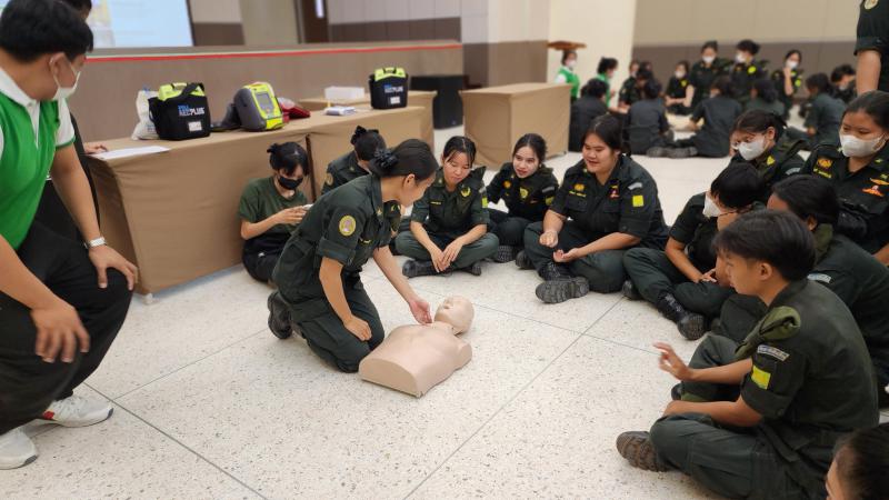 การอบรมเชิงปฏิบัติการ เรื่อง CPR การปฐมพยาบาลฟื้นคืนชีพให้ผู้ที่หยุดหายใจ